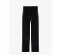 Zadig&voltaire Womens Noir Pomy Glitter-stripe High-rise Crepe Trousers 30