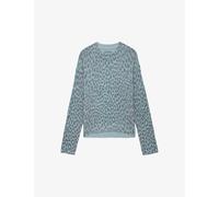 Zadig&voltaire Womens Nuage Markus Leopard-print Cashmere Jumper S