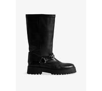 Zadig&Voltaire Womens Zadig&Voltaire Angie Leather Biker Boots Black Eur 38/5 UK Women