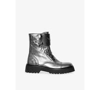 Zadig&Voltaire Womens Zadig&Voltaire Joe Fast Vintage Metal Leather Ankle Boots Gun Eur 40 / 7 UK Women