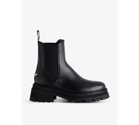 Zadig&Voltaire Womens Zadig&Voltaire Ride Logo-Plaque Leather Chelsea Boots Noir Eur 41 / 7 UK Men