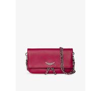 Zadig&Voltaire Womens Zadig&Voltaire Rock Nano Leather Clutch Bag Podium 1 Size