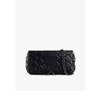 Zadig&Voltaire Womens Zadig&Voltaire Rock XL Quilted-Stitch Leather Clutch Bag Noir 1 Size
