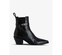 Zadig&Voltaire Womens Zadig&Voltaire Tyler Python-Effect Leather Ankle Boots Noir Eur 41 / 7 UK Men