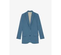 Zadig&Voltaire Womens Zadig&Voltaire Viva Single-Breasted Peak-Lapel Crepe Blazer Pale Denim 8