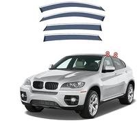 ZADIKO Wind Deflectors for BMW X6 E71 2008-2013 Window Wind Deflector Visor Rain Smoke Guards Automotive Accessories Door Rain Deflectors