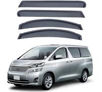 ZADIKO Wind Deflectors for Toyota Vellfire MK2-AH20 2009-2014 Window Wind Deflector Visor Rain Smoke Guards Automotive Accessories Door Rain Deflectors