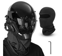 Zadin Cool Cyberpunk Mask Costume, Halloween Adjustable Daft Punk Helmet Cosplay, Rave Futuristic Mask