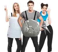 Zadin Halloween Adult Rock, Paper, Scissors Costume