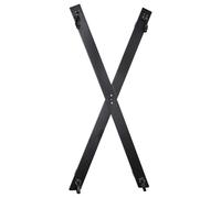 ZADO - Black Cross Restraint Set for Wall