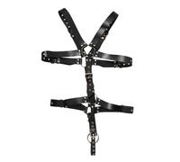 ZADO - Men's Leather Body Harness - Black (S-L)
