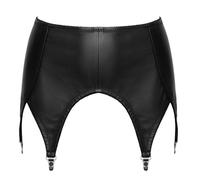 Zado Women's Leather Suspender Belt Black XL