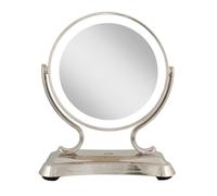 Zadro 12" Glamour LED Makeup Mirror with Lights and Magnification 5X/1X Touch Control Mirror with Lights for Makeup Desk (X-Large | 12" W x 16" H | Polished Nickel)