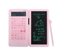 Zaewry Scientific Calculator with Writing Tablet, 240 Functions Foldable Calculator with Writing Pad, 2 Line Display Electronic Calculators with Notepad and Pen for Students Office Teacher Engineer