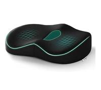 ZAFAYA Donut Pillow Tailbone Pain Relief and Hemorrhoids, Memory Foam Donut Cushion for Sciatica Nerve, Seat Cushion Butt Pillow for Men Women at Home Office Chair Car Long Sitting Comfort, Black