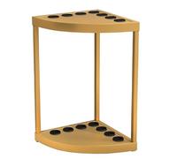 ZAFDZSW Freestanding Billiard Cue Rack, Floor Pool Cue Rack Hold, Hold 7 Cues, for Game Room, Home, Bar and Club(Gold)