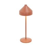 Zafferano, Amelie Lamp, Cordless Rechargeable Table Lamp with Touch Control, Suitable for Indoor and Outdoor Use, Dimmer, 2200-3000 K, Height 34 cm, Terracotta Colour