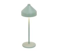 Zafferano, Amelie Lamp, Cordless Rechargeable Table Lamp with Touch Control, Suitable for Indoor and Outdoor Use, Dimmer, 2200-3000 K, Height 34 cm, Leaf Green Colour