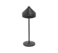 Zafferano, Amelie Lamp, Cordless Rechargeable Table Lamp with Touch Control, Suitable for Indoor and Outdoor Use, Dimmer, 2200-3000 K, Height 34 cm, Black Colour