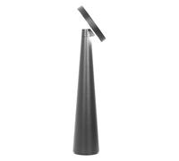Zafferano, Angelina Lamp, Cordless Rechargeable Table Lamp with Touch Control and Adjustable Head, Suitable for Indoor, Dimmable, 2200-3000 K, Height 26 cm, Color Black