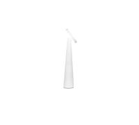 Zafferano, Angelina Lamp, Cordless Rechargeable Table Lamp with Touch Control and Adjustable Head, Suitable for Indoor, Dimmable, 2200-3000 K, Height 26 cm, Color White