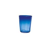 Zafferano Bei, Hand-Blown Handmade Glass/Coloured Drinking Cup/Tumbler in Pack of 6 (Blue)