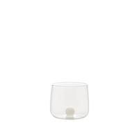 Zafferano Bilia Junior 100 ml White Ball Handle Tumbler, Transparent