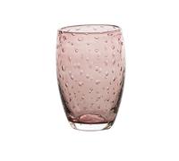 Zafferano Bolicante Handmade Glass with Bubble Effect According to Old Tradition, Set of 6 (Amethyst)