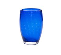 Zafferano Bolicante Traditional Handmade Glass with Bubble Effect Set of 6 (Blue)