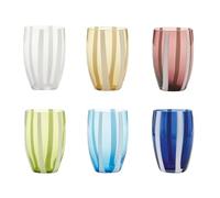 Zafferano Gessato Set 6 tumblers in