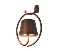 Zafferano Lampes à Porter Poldina Wall lamp with Bracket corten