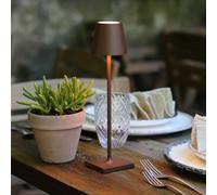 Zafferano Poldina micro rechargeable lamp IP65 corten