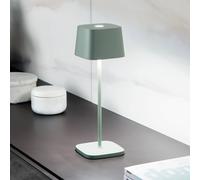 Zafferano Ofelia 3K rechargeable table lamp IP65 sage