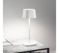 Zafferano Ofelia 3K rechargeable table lamp IP65 white