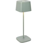 Zafferano, Ofelia Pro, Rechargeable Cordless Table Lamp with Touch Controls, Also Usable as an Outdoor Lamp, Dimmer, 2200-3000 K, Height 29 cm, Sage Green Colour