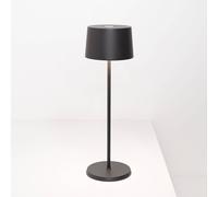 Zafferano Olivia 3K rechargeable table lamp IP65 grey