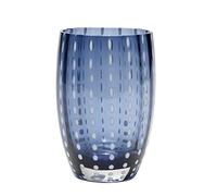 Zafferano Perle Glass Tumbler Blue/Grey 11oz (Set of 2)