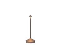 Zafferano, Pina Lamp, Rechargeable and Wireless Table Lamp with Touch Control, Suitable for Indoor and Outdoor Use, Dimmable, 2200-3000K, Height 29cm, Bronze