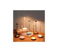 Zafferano Pina Pro - Aluminum - Dimmable LED table lamp, IP54 protection, indoor/outdoor use, plug, H29cm, EU plug - Corten-Wellngs Sand brown