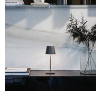 Zafferano Poldina mini rechargeable table lamp IP65 grey