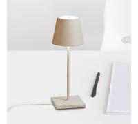 Zafferano Poldina mini rechargeable table lamp IP65 sand
