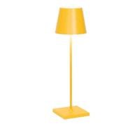 Zafferano, Poldina Pro Lamp, Rechargeable Cordless Table Lamp with Touch Controls, Suitable for Interior and Outdoor, Dimmer, 2200-3000 K, Height 38 cm, Ochre Colour
