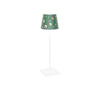 Zafferano, Poldina Pro Lamp with Cover, Wireless, Rechargeable Table Lamp with Touch Control, Also Suitable for Outdoor Use, Dimmer, 2200-3000 K, Height 38 cm, White - Christmas Sweets