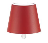 Zafferano, Poldina Stopper Lamp, Cordless Rechargeable Bottle Lamp with Touch Control, Suitable for Indoor and Outdoor Use, Dimmer, 2200-3000 K, Height 11 cm, Colour Red
