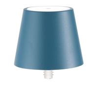 Zafferano, Poldina Stopper Lamp, Cordless Rechargeable Bottle Lamp with Touch Control, Suitable for Indoor and Outdoor Use, Dimmer, 2200-3000 K, Height 11 cm, Colour Avio Blue