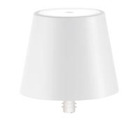 Zafferano, Poldina Stopper Lamp, Cordless Rechargeable Bottle Lamp with Touch Control, Suitable for Indoor and Outdoor Use, Dimmer, 2200-3000 K, Height 11 cm, Colour White