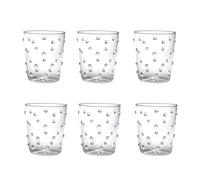 Zafferano Set 6 Party Tumbler with White Polka dots