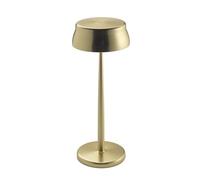 Zafferano, Sister Light Wi-Fi Lamp, Cordless Rechargeable Table Lamp with Remote Control, for Indoor and Outdoor Use, Dimmer, 2200-4000 K, Height 32,8 cm, Gold Colour