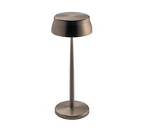 Zafferano, Sister Light Wi-Fi Lamp, Cordless Rechargeable Table Lamp with Remote Control, for Indoor and Outdoor Use, Dimmer, 2200-4000 K, Height 32,8 cm, Copper Colour