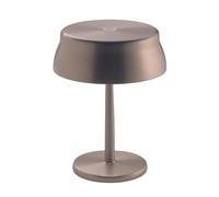Zafferano, Sister Light Wi-Fi Mini Lamp, Cordless Rechargeable Table Lamp with Remote Control, for Indoor and Outdoor Use, Dimmer, 2200-4000 K, Height 17 cm, Copper Colour